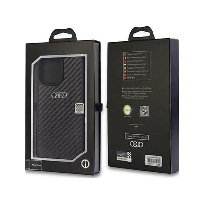 Audi Carbonfaser Case, Schwarz - iPhone 14 Pro