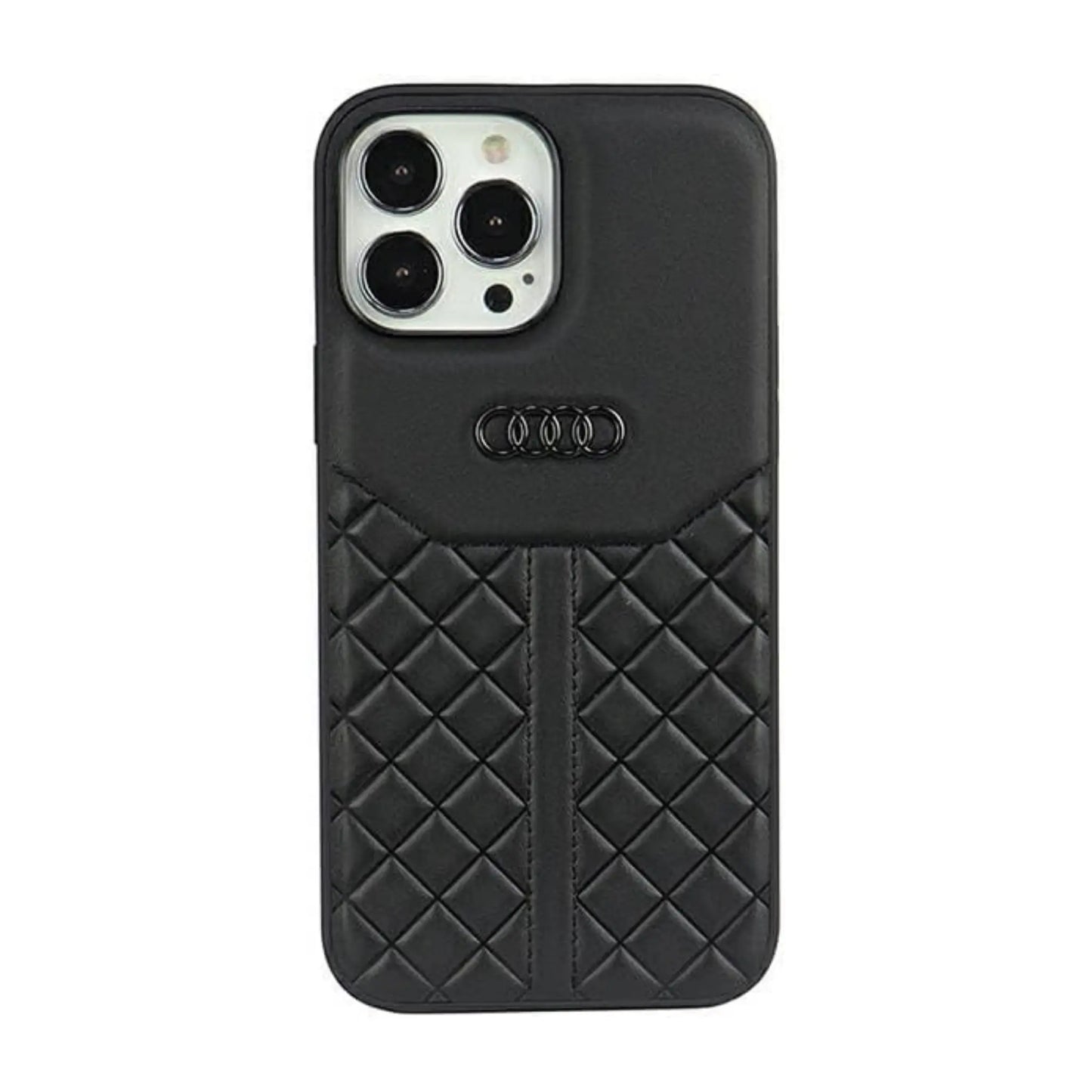 Audi Hülle Echtleder Schwarz – iPhone 13 Pro