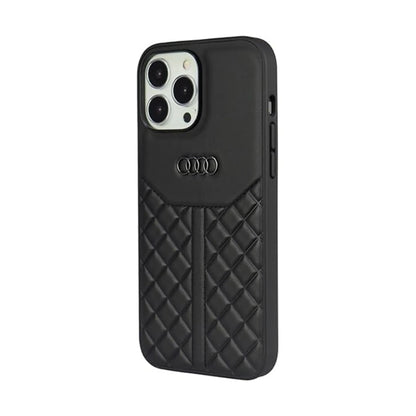 Audi Hülle Echtleder Schwarz – iPhone 13 Pro