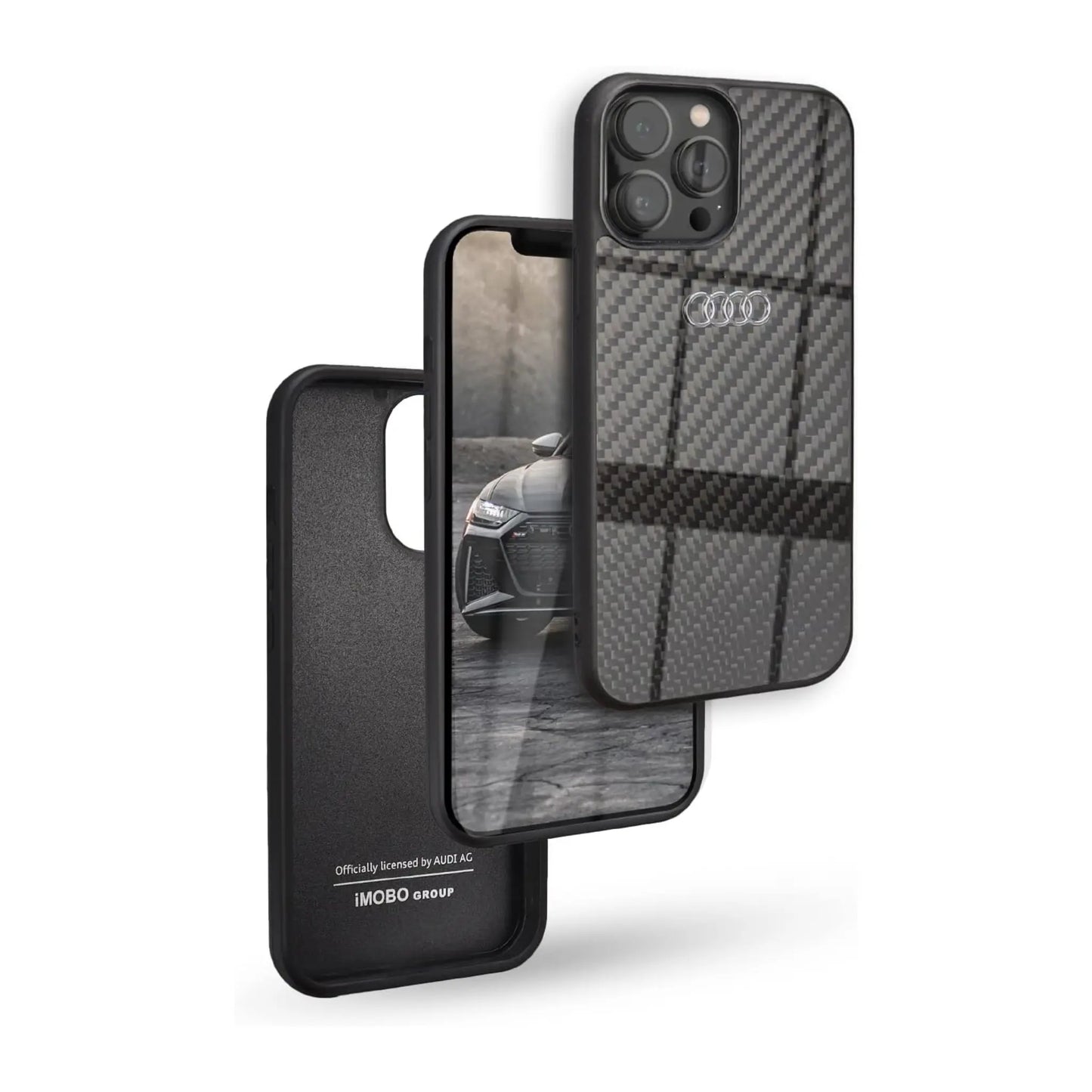 Audi Carbonfaser Case, Schwarz - iPhone 13 Pro Max