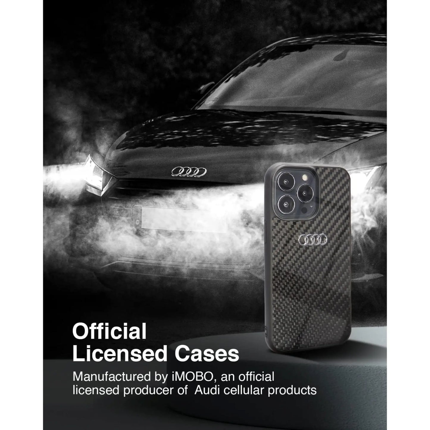 Audi Carbonfaser Case, Schwarz - iPhone 13 Pro Max