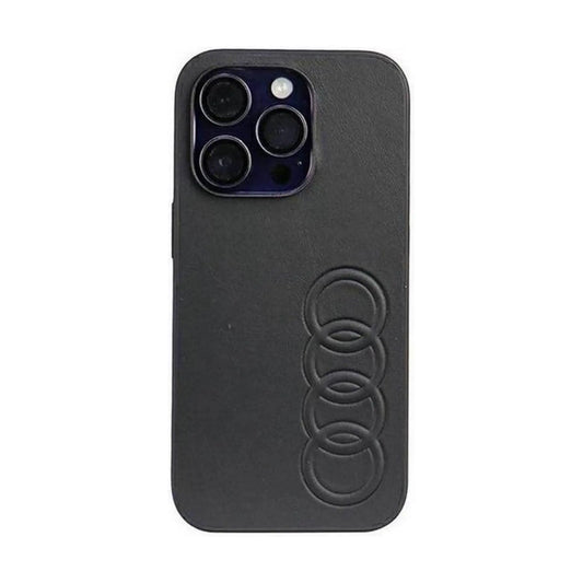 Audi Kunstleder Case, Schwarz – iPhone 14 Pro