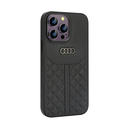 Audi Echtleder Case, Schwarz – iPhone 14 Pro Max