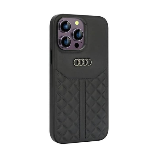Audi Echtleder Case, Schwarz – iPhone 14 Pro Max