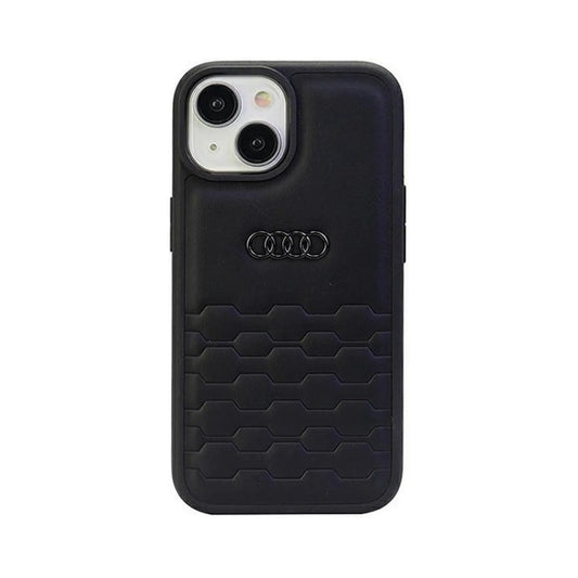 Audi GT Kunstleder Case, Schwarz – iPhone 15