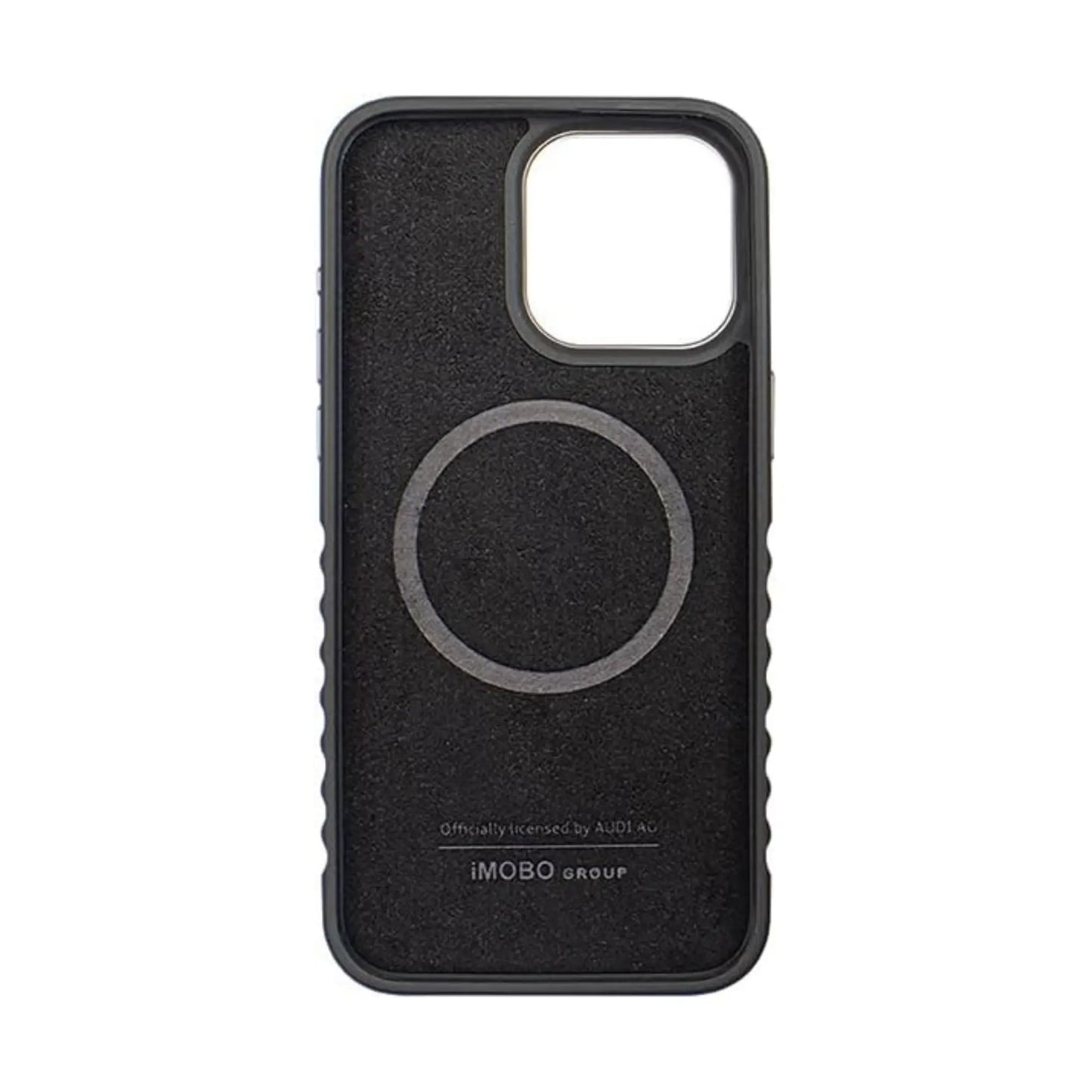 Audi AU-TPUPCMIP14PM-R8/D3-RD Genuine Leather MagSafe Case, Rot – iPhone 14 Pro Max