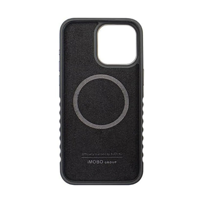 Audi AU-TPUPCMIP14PM-R8/D3-RD Genuine Leather MagSafe Case, Rot – iPhone 14 Pro Max