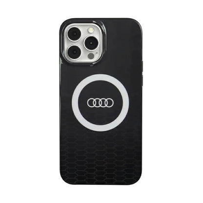 Audi AU-IMLMIP13P-Q5/D2-BK IML Big Logo MagSafe Case, Schwarz – iPhone 13 / 13 Pro