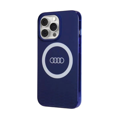 Audi Hardcase AU-IMLMIP13P-Q5/D2-BE IML Big Logo MagSafe – iPhone 13 Pro / 13 Blau