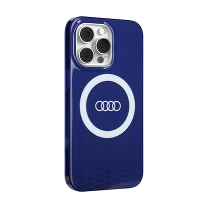 Audi Hardcase AU-IMLMIP13P-Q5/D2-BE IML Big Logo MagSafe – iPhone 13 Pro / 13 Blau
