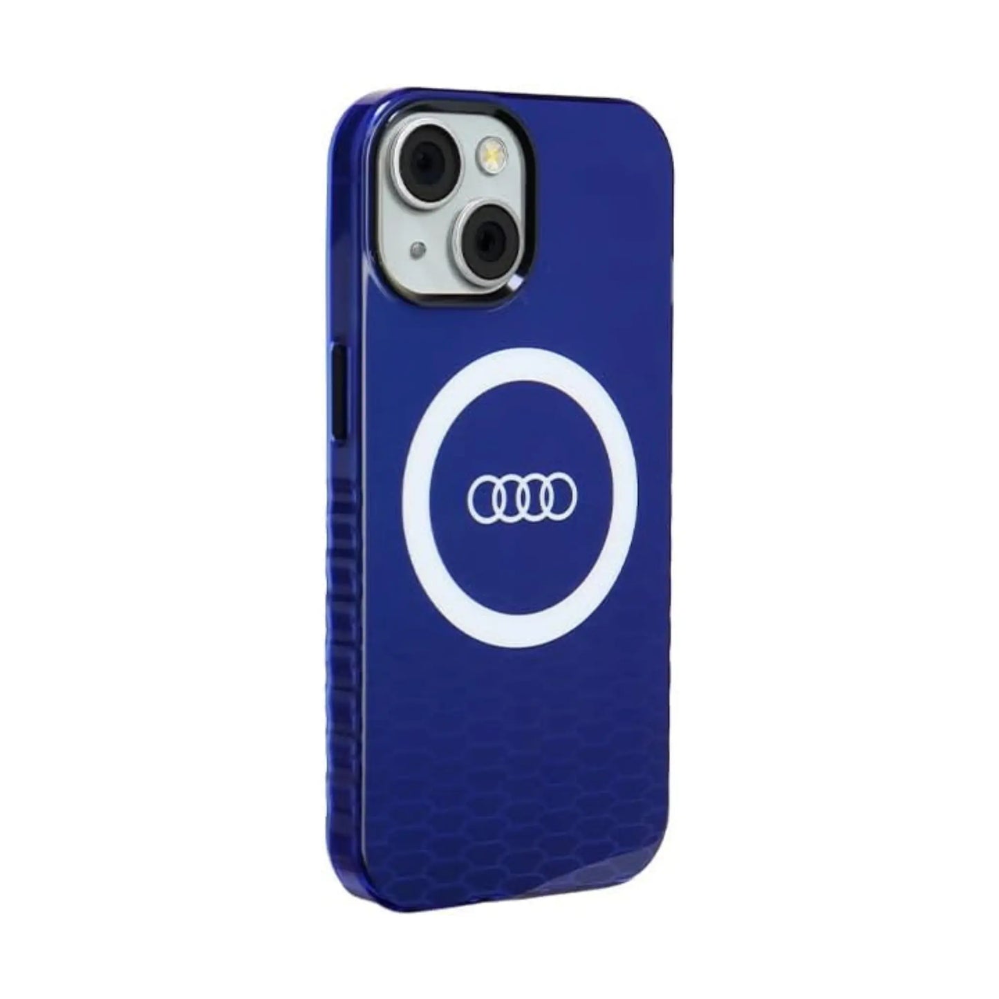 Audi AU-IMLMIP15-Q5/D2-BE IML Big Logo MagSafe Case, Blau – iPhone 15 / 14 / 13