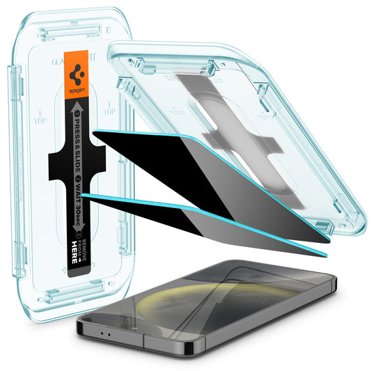 Spigen Glass tR EZ Fit Privacy 2 Pack - Samsung Galaxy S24+