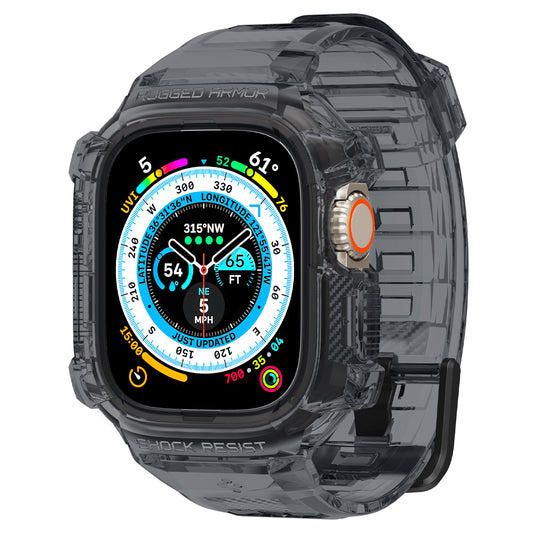 Spigen Rugged Armor Pro, space crystal - Apple Watch Ultra 2/Ultra 49mm