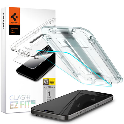Spigen Glass tR EZ Fit HD 1 Pack, transparency - iPhone 15 Pro