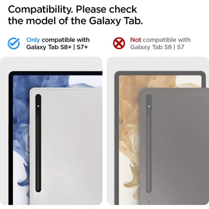 Spigen Hülle Rugged Armor Pro Schwarz – Galaxy Tab S8 Plus / S7 Plus