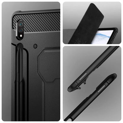 Spigen Hülle Rugged Armor Pro Schwarz – Galaxy Tab S8 Plus / S7 Plus