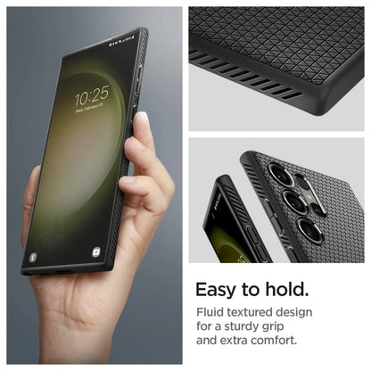 Spigen Hülle Liquid Air Schwarz – Galaxy S23 Ultra 5G