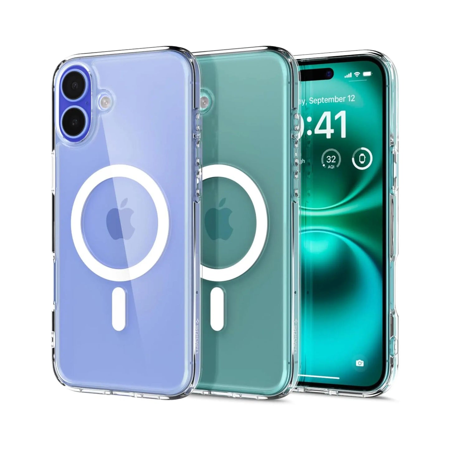 Spigen Hülle Ultra Hybrid MagFit Transparent Weiß – iPhone 16 Plus