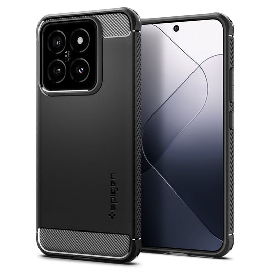 Spigen Rugged Armor, matte black - Xiaomi 14