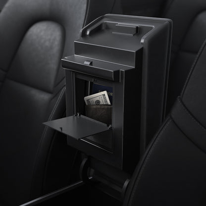 Spigen Tesla Center Console Organizer Hidden Storage Box, black - Model Y/3