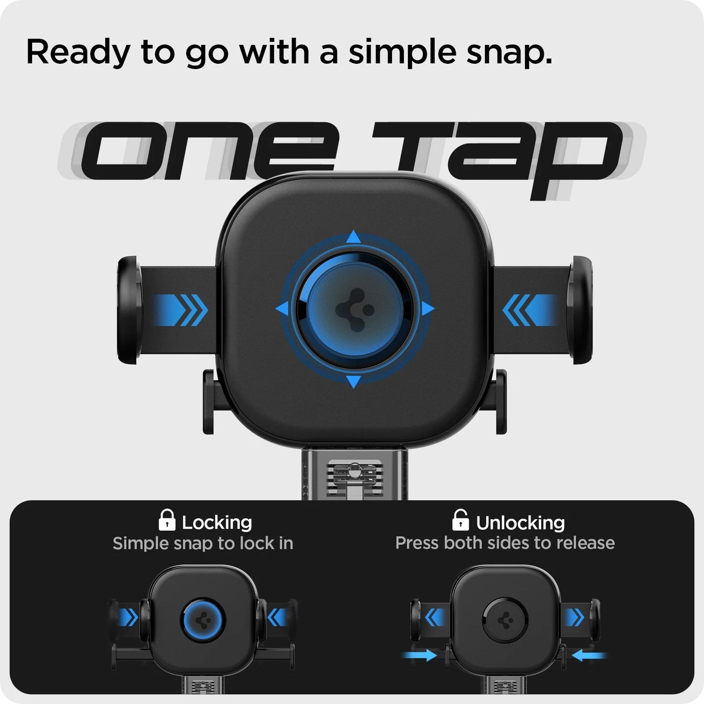Spigen OneTap Universal Car Mount AirVent UTS12, black