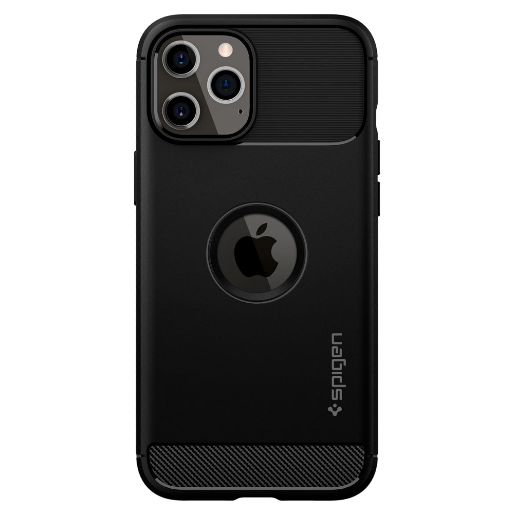 Spigen Rugged Armor, black - iPhone 12/Pro
