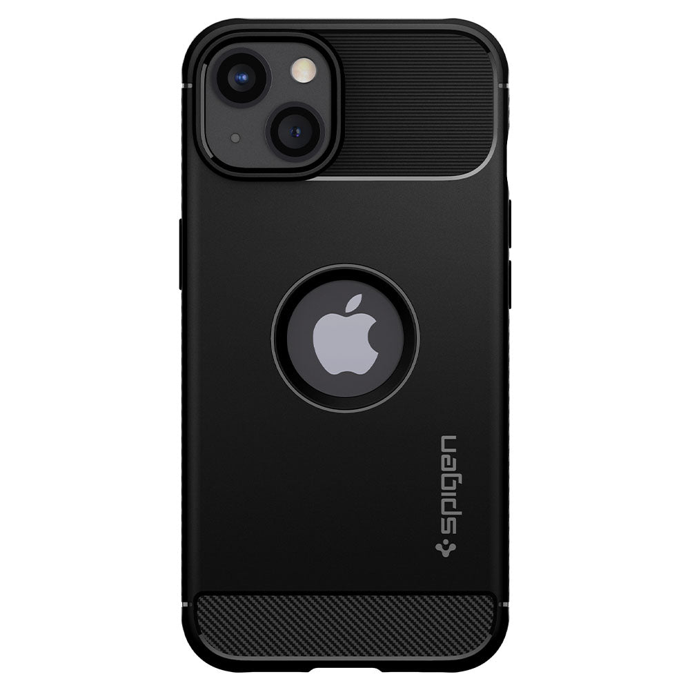 Spigen Rugged Armor, matte black - iPhone 13