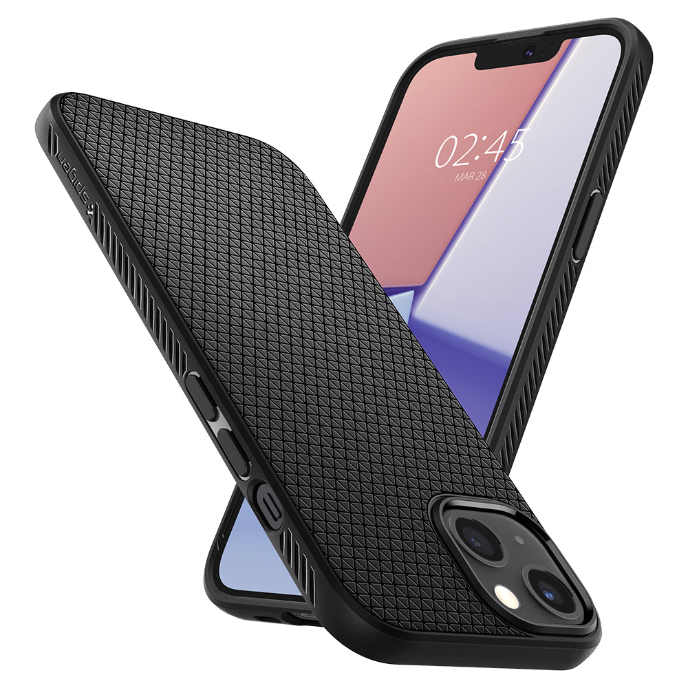 Spigen Liquid Air, matte black - iPhone 13