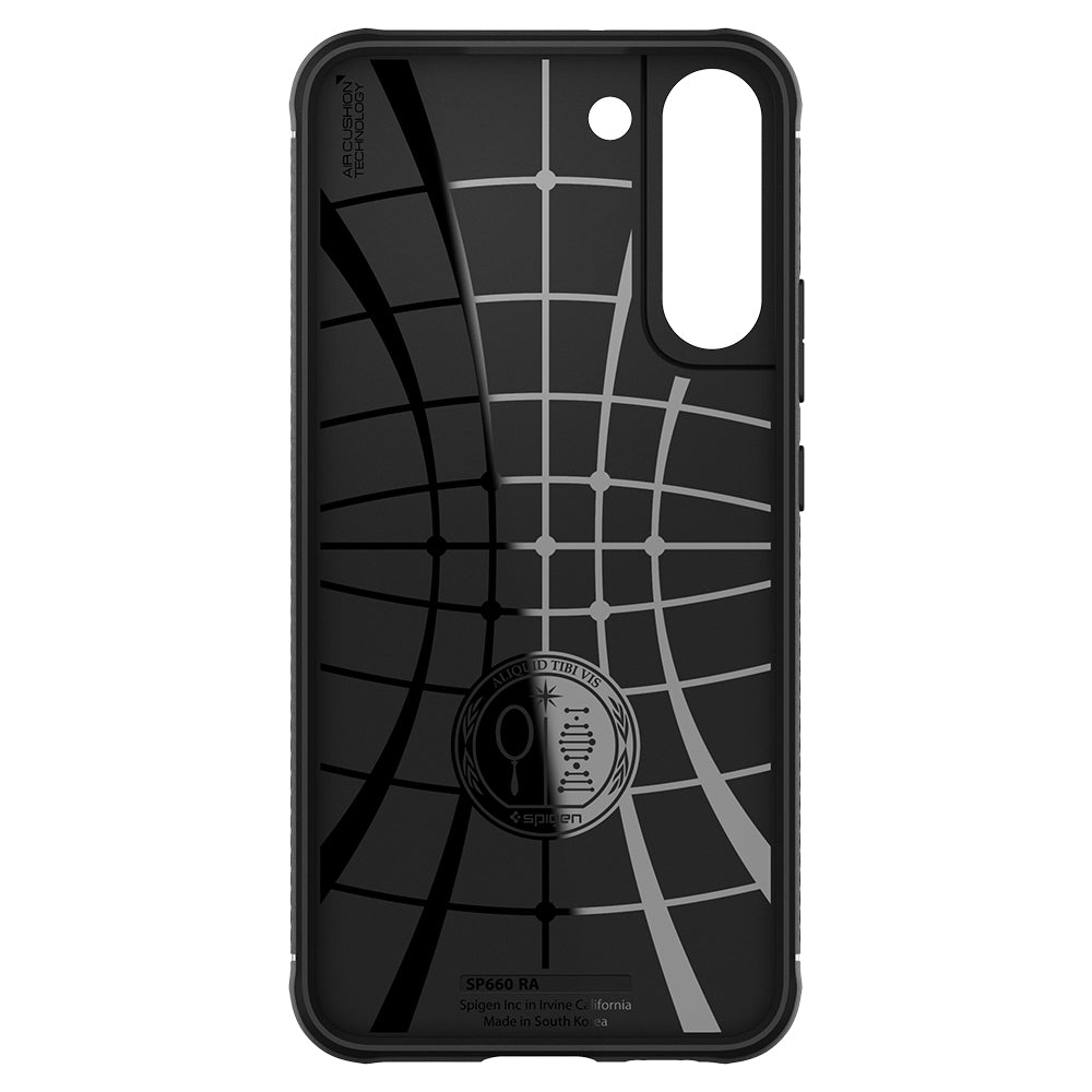 Spigen Rugged Armor, matte black - Samsung Galaxy S22