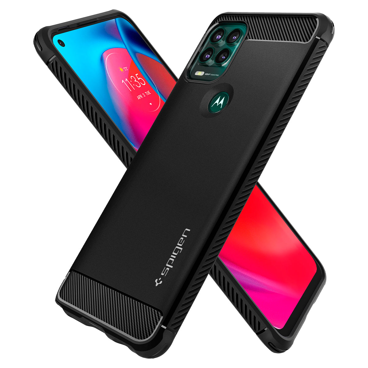 Spigen Rugged Armor, black - Motorola Moto G Stylus 5G