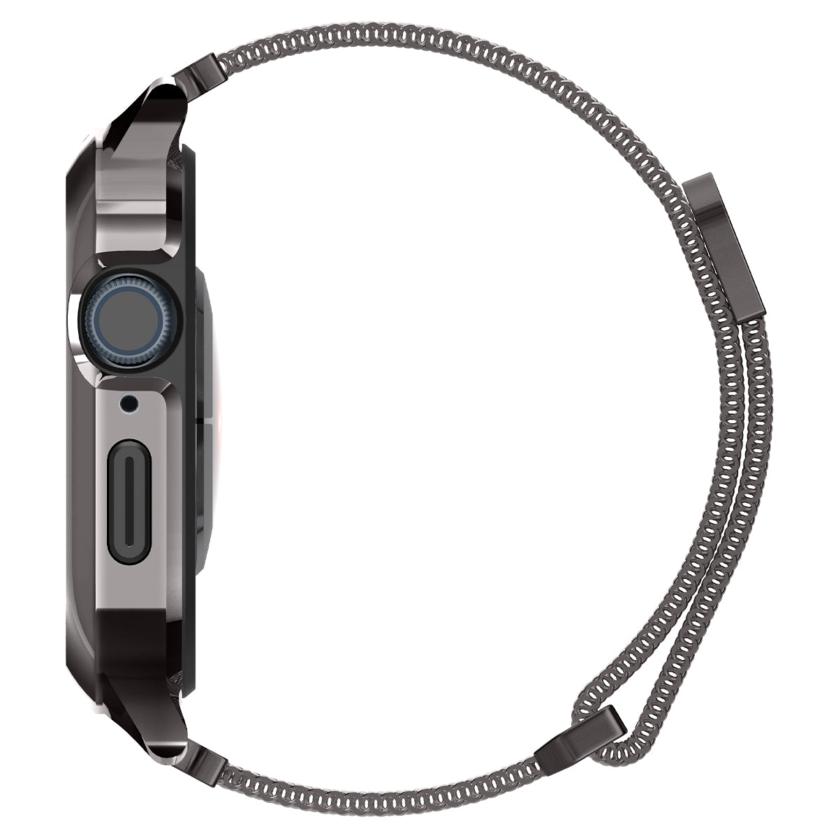 Spigen Metal Fit Pro, graphite - Apple Watch 9/8/7 45mm