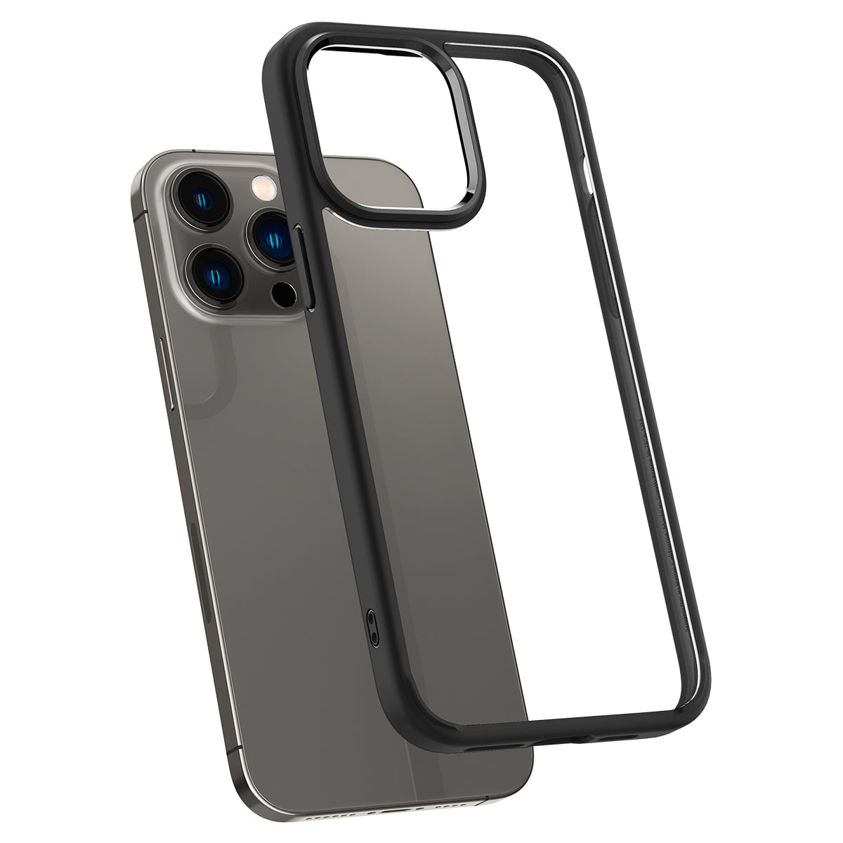 Spigen Crystal Hybrid, matte black - iPhone 14 Pro Max