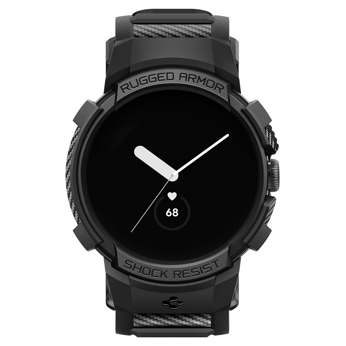 Spigen Rugged Armor Pro, black - Google Pixel Watch/Watch 2
