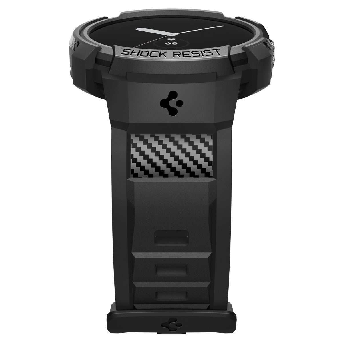 Spigen Rugged Armor Pro, black - Google Pixel Watch/Watch 2