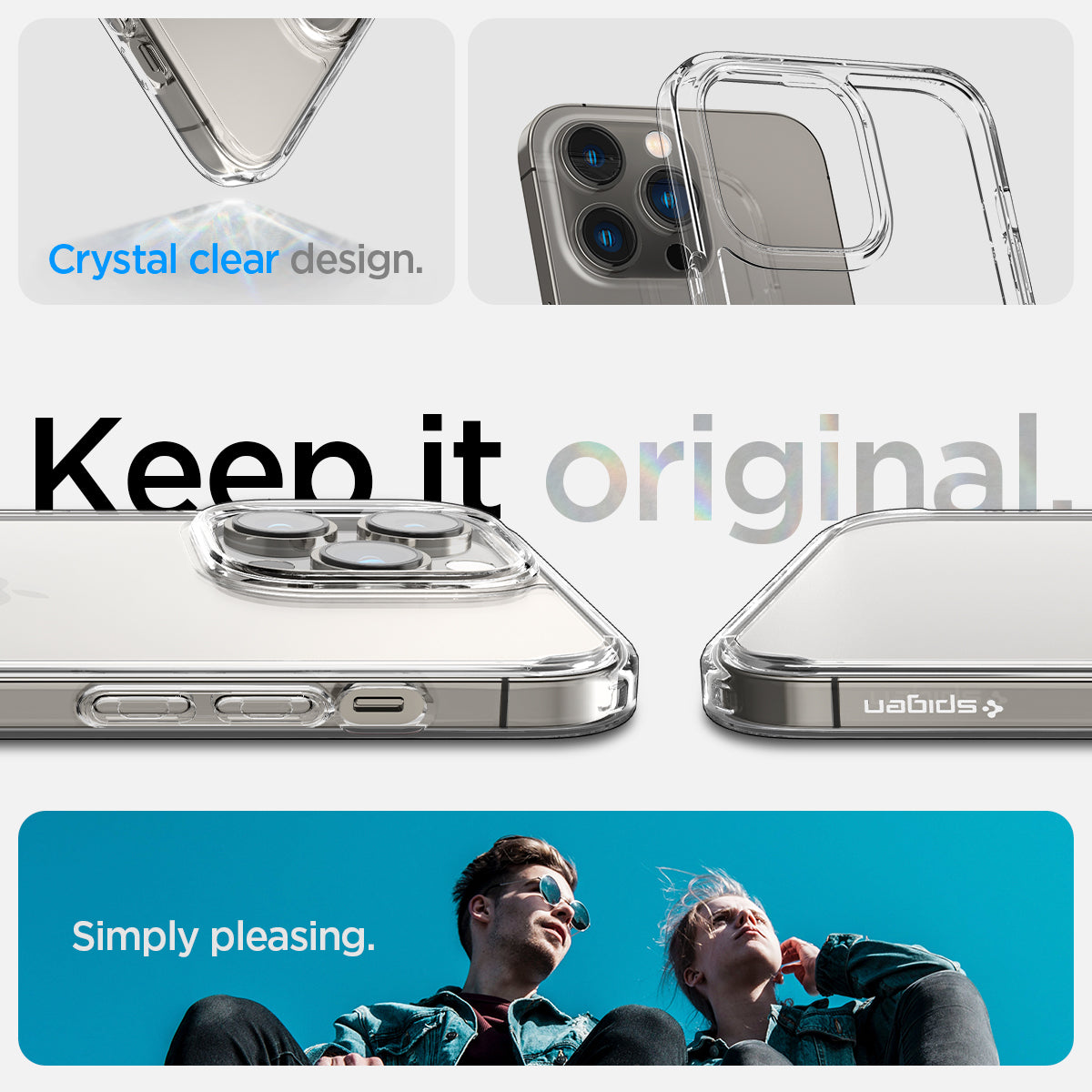 Spigen Ultra Hybrid, crystal clear - iPhone 14 Pro Max