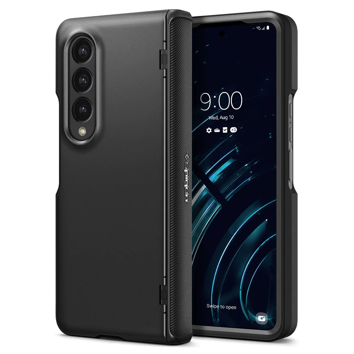 Spigen Slim Armor Pro, black - Samsung Galaxy Z Fold4