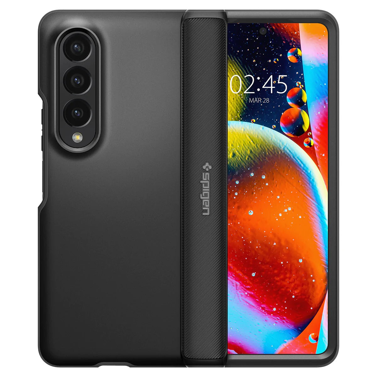 Spigen Slim Armor Pro, black - Samsung Galaxy Z Fold4