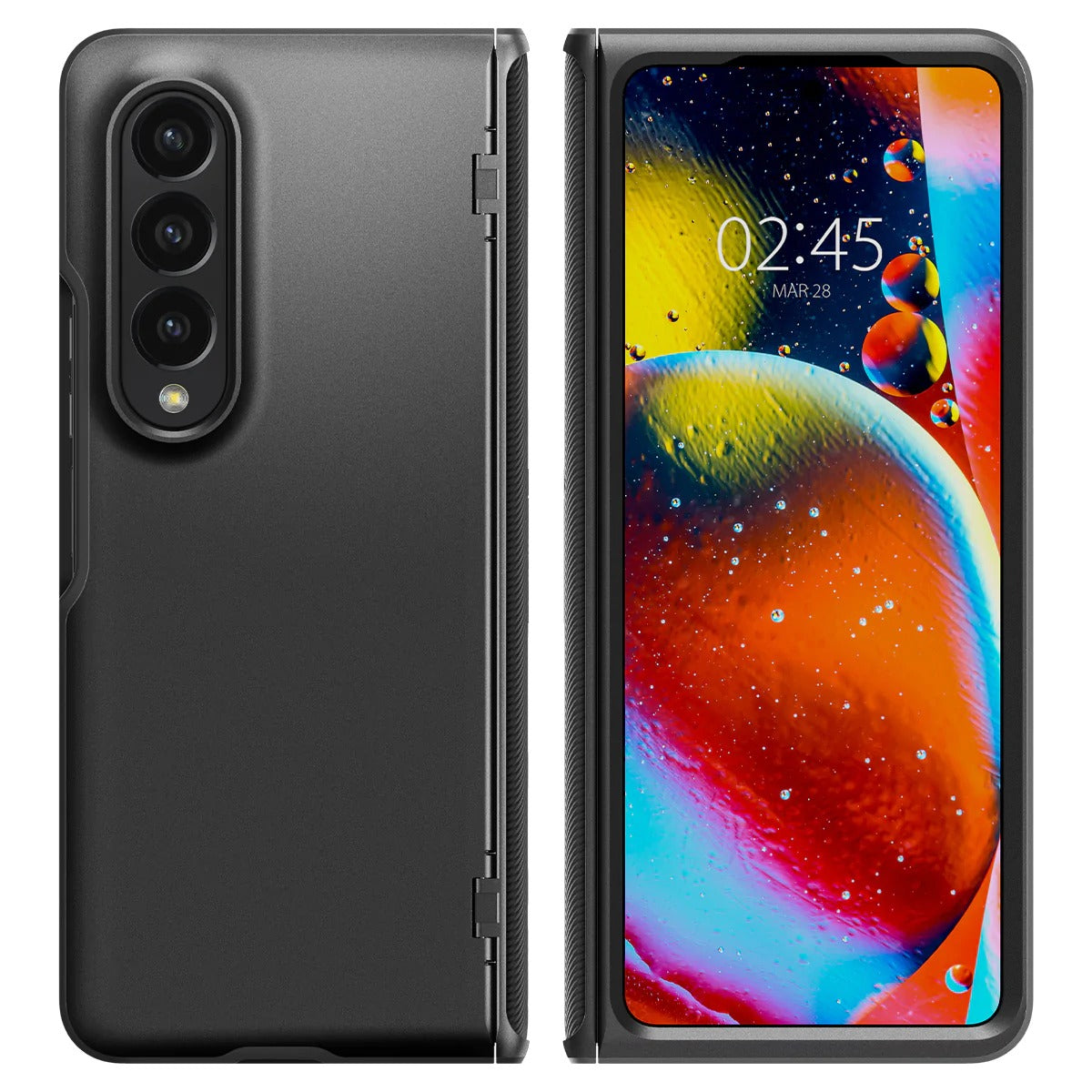 Spigen Slim Armor Pro, black - Samsung Galaxy Z Fold4