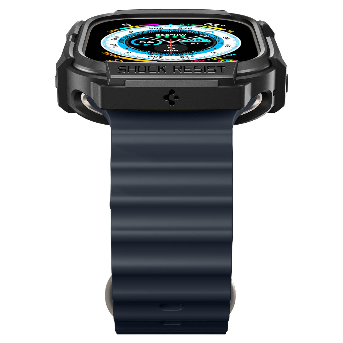 Spigen Rugged Armor, black - Apple Watch Ultra 2/Ultra 49mm