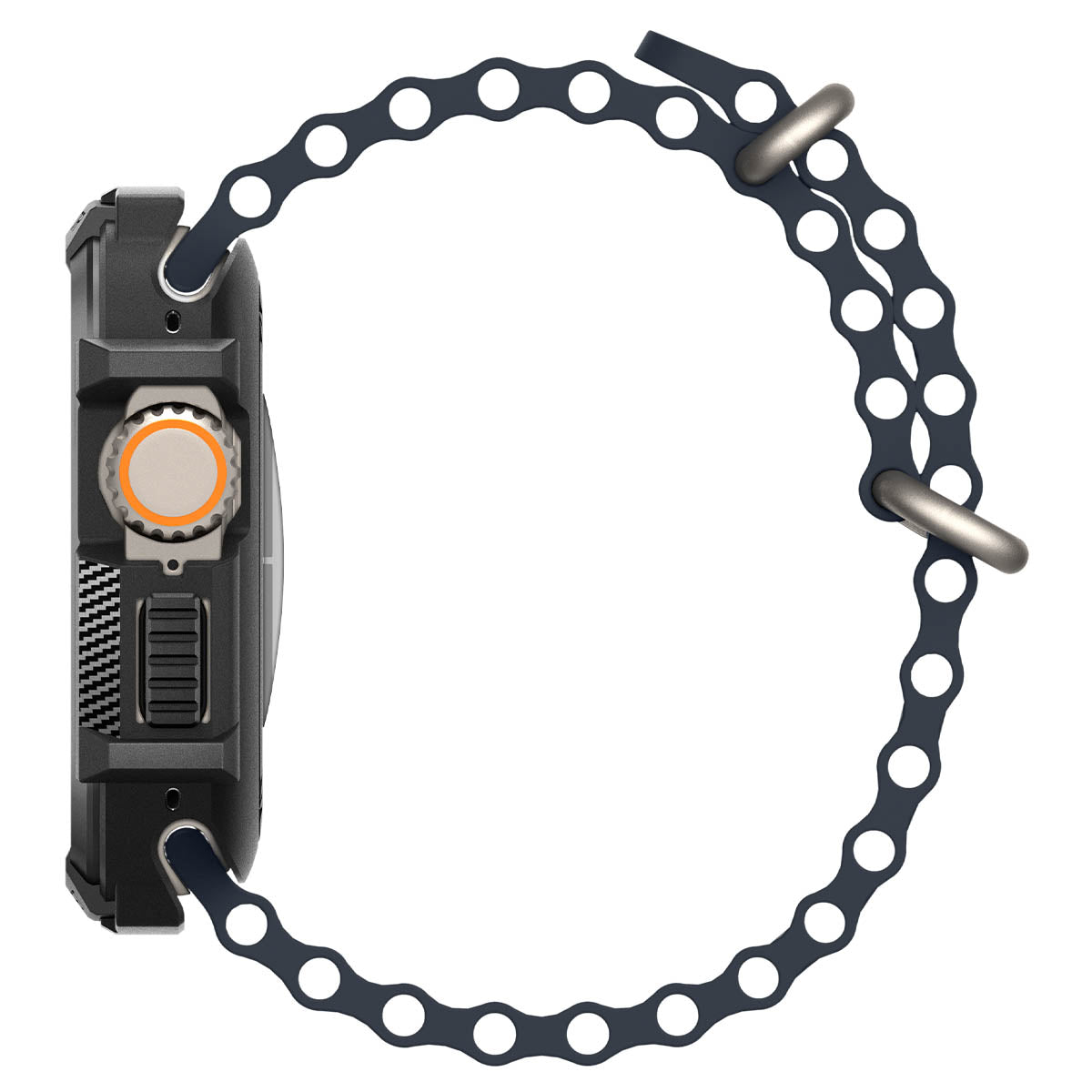 Spigen Rugged Armor, black - Apple Watch Ultra 2/Ultra 49mm