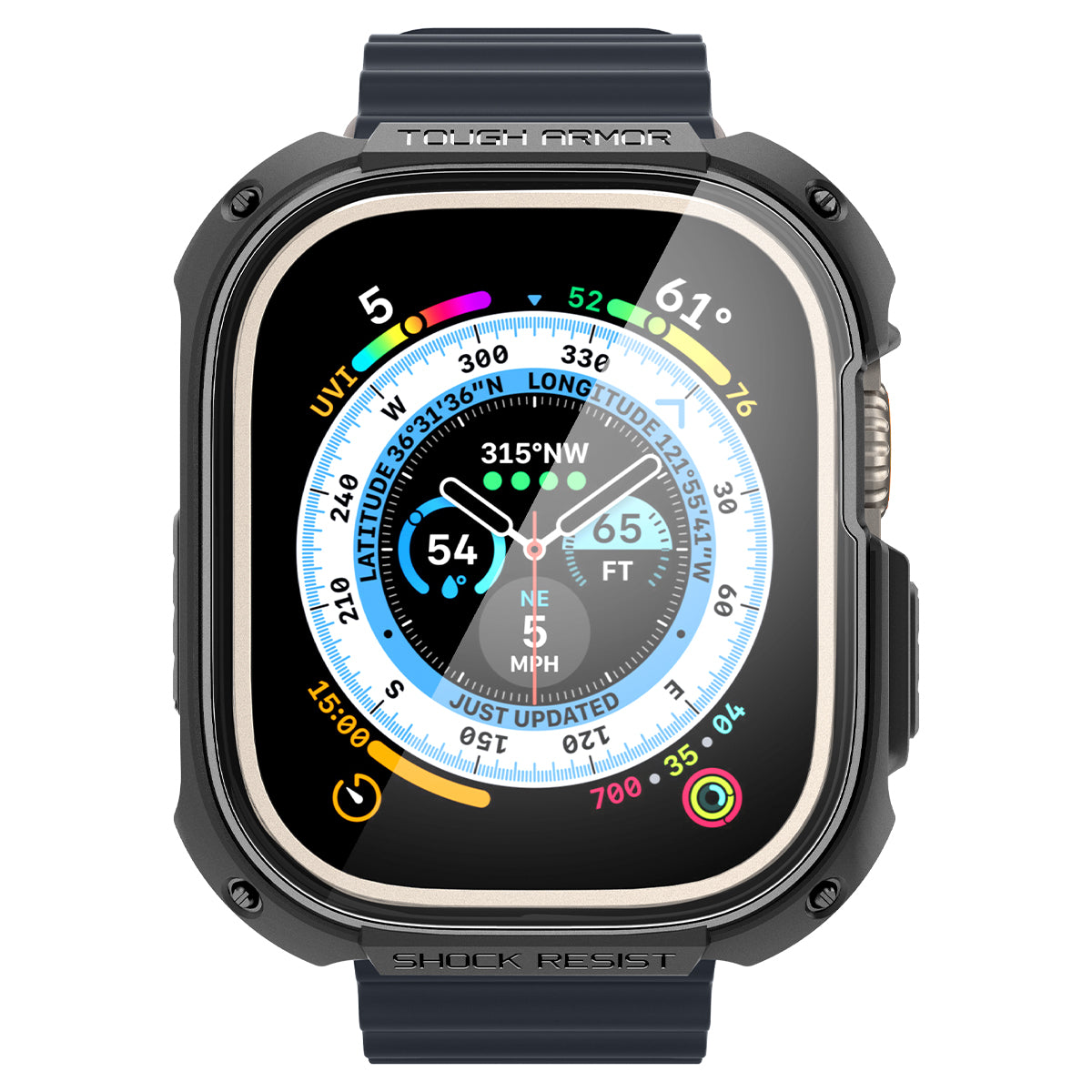 Spigen Tough Armor, black - Apple Watch Ultra 2/Ultra 49mm