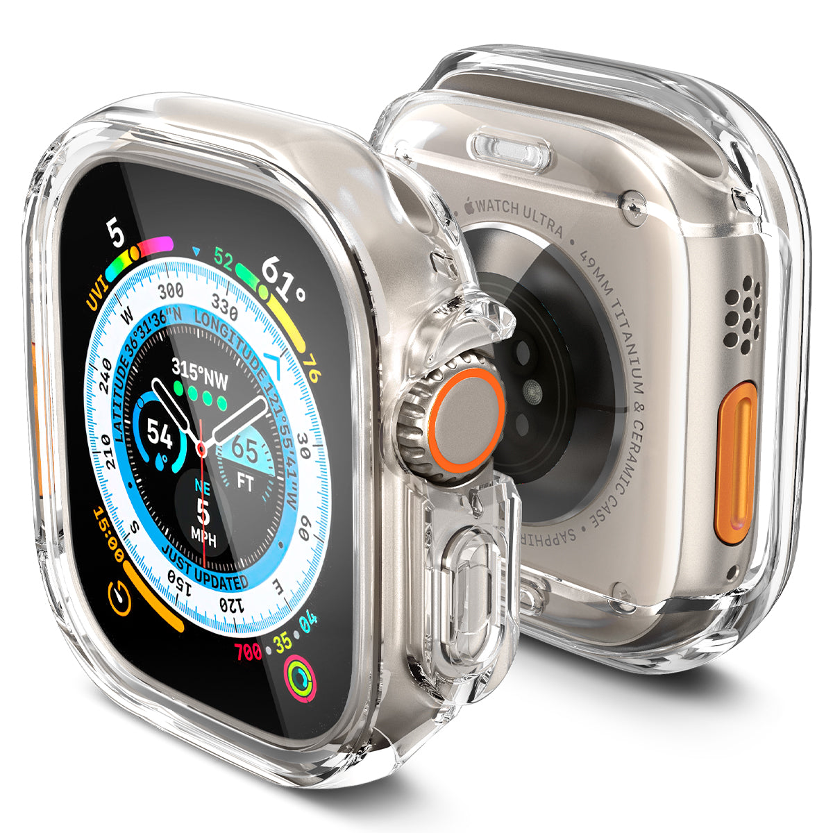 Spigen Ultra Hybrid, clear - Apple Watch Ultra 2/Ultra 49mm