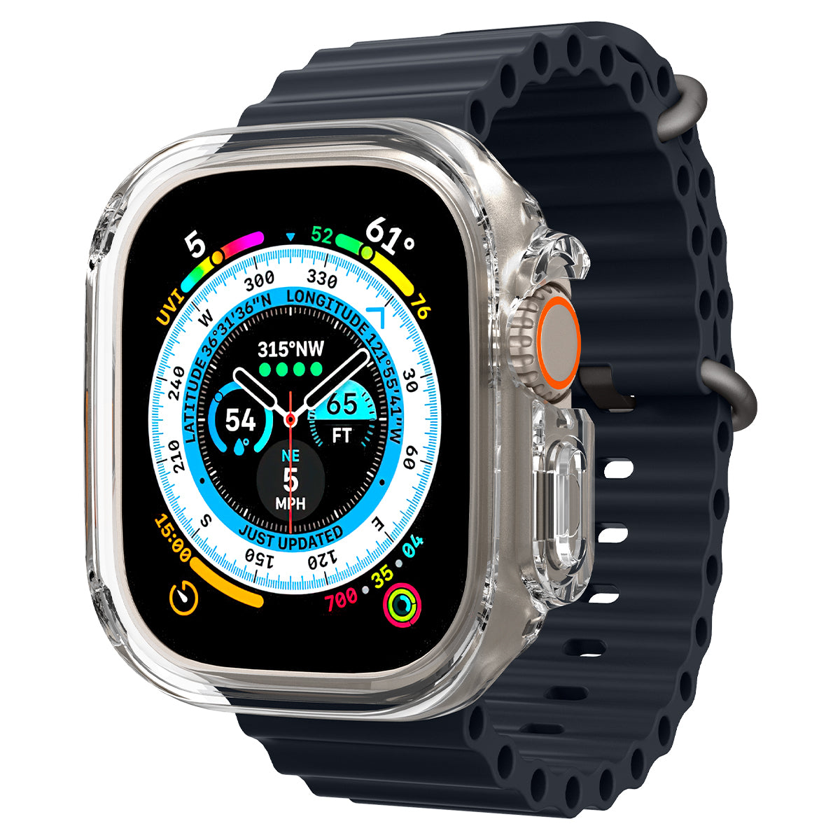 Spigen Ultra Hybrid, clear - Apple Watch Ultra 2/Ultra 49mm