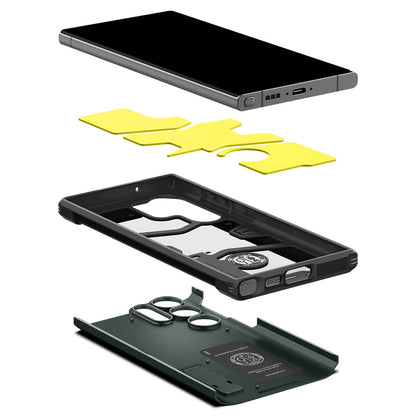 Spigen Tough Armor, green - Samsung Galaxy S23 Ultra