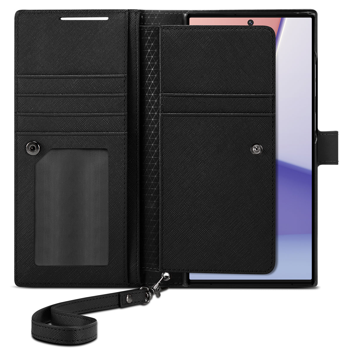 Spigen Wallet S Plus, black - Samsung Galaxy S23 Ultra