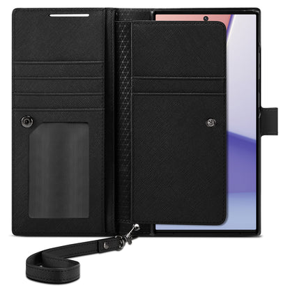 Spigen Wallet S Plus, black - Samsung Galaxy S23 Ultra