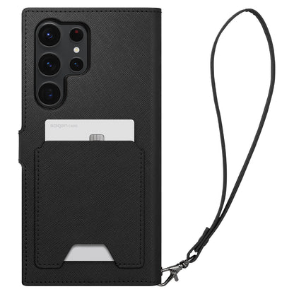 Spigen Wallet S Plus, black - Samsung Galaxy S23 Ultra