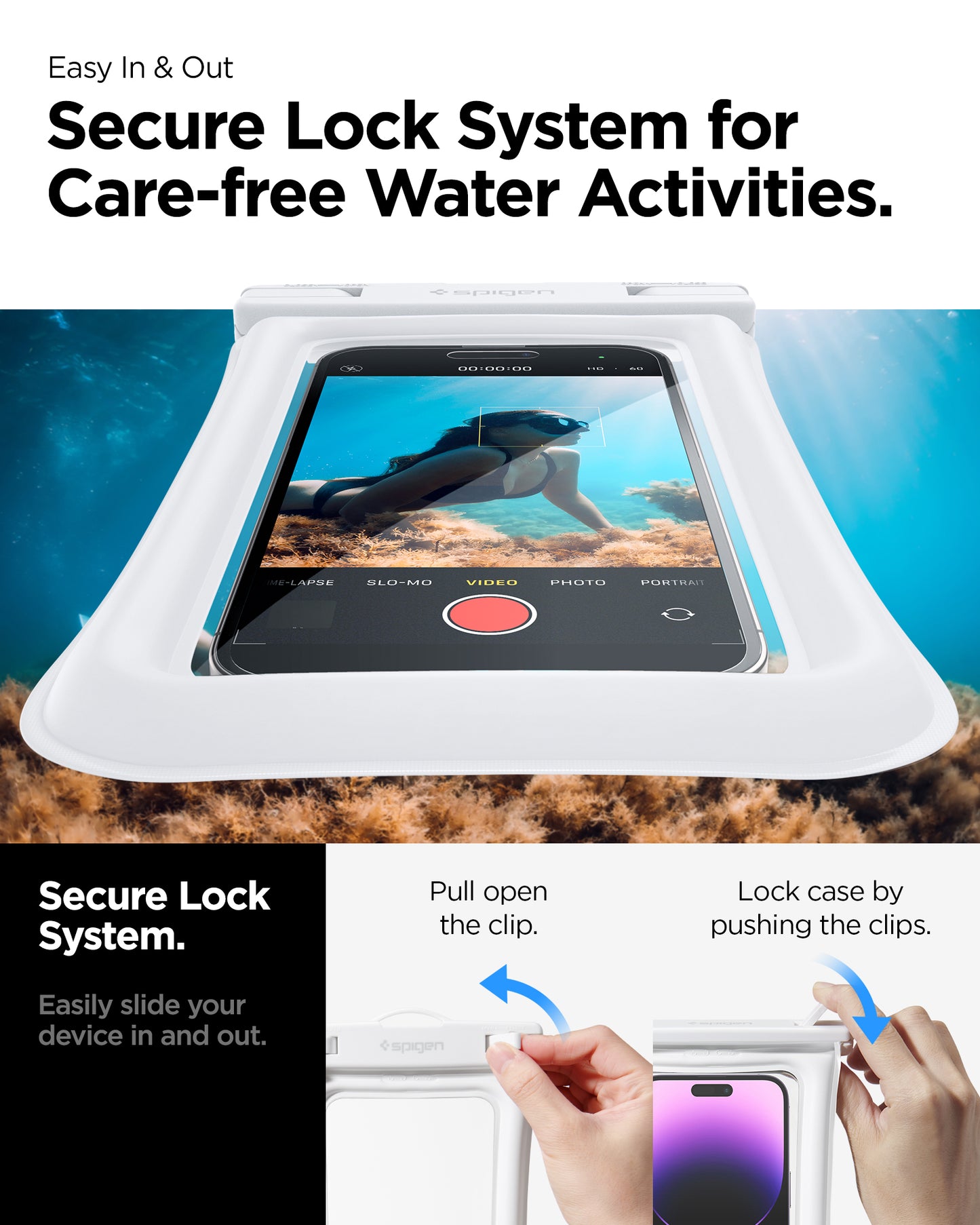 Spigen Aqua Shield WaterProof Floating Case A610 1 Pack, white