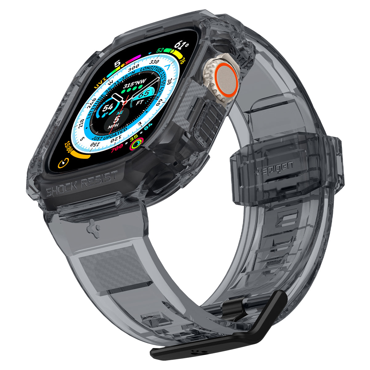 Spigen Rugged Armor Pro, space crystal - Apple Watch Ultra 2/Ultra 49mm