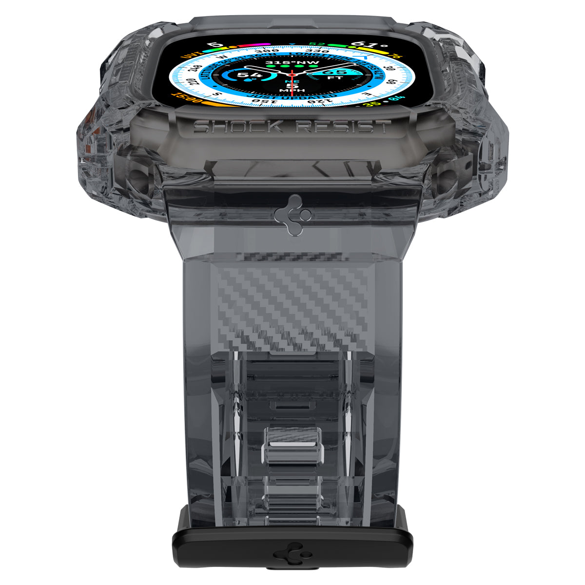Spigen Rugged Armor Pro, space crystal - Apple Watch Ultra 2/Ultra 49mm